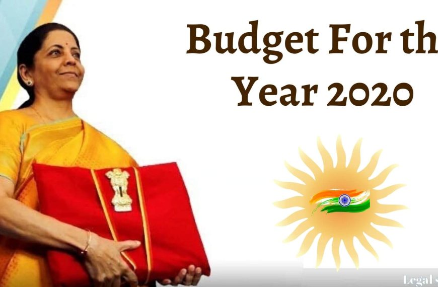 Budget For the Year 2020