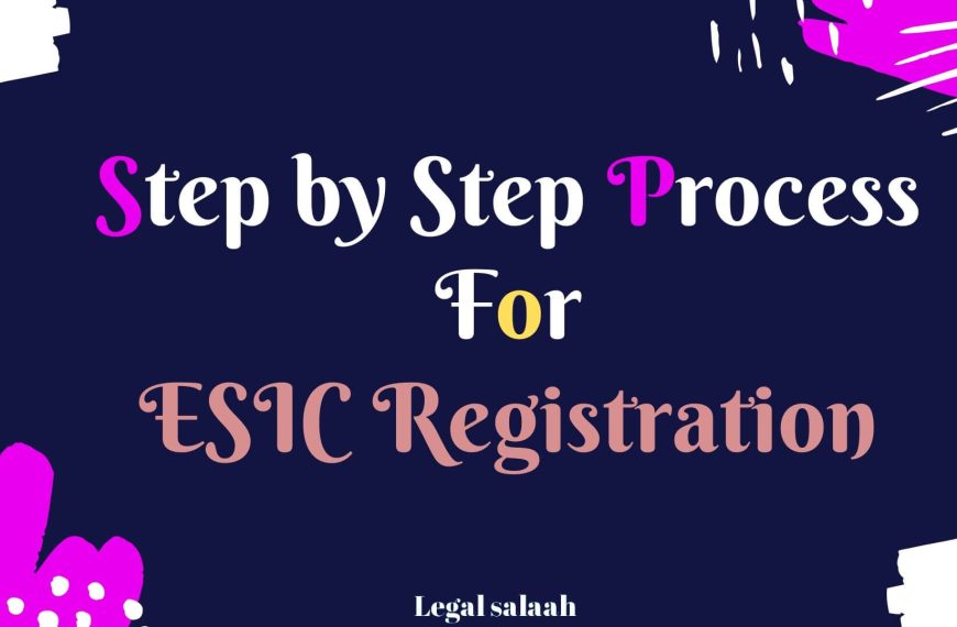 Procedure of registration under ESI