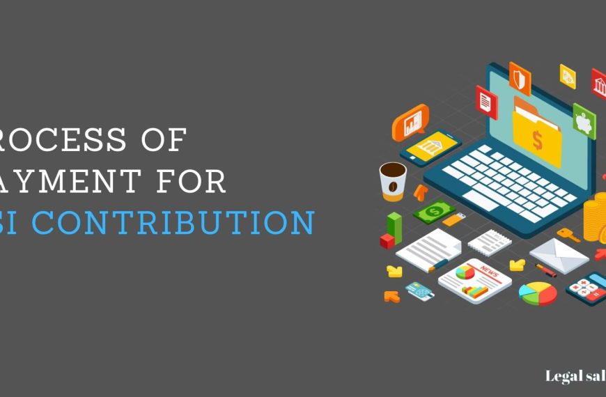 Procedure of payment for contribution under ESI