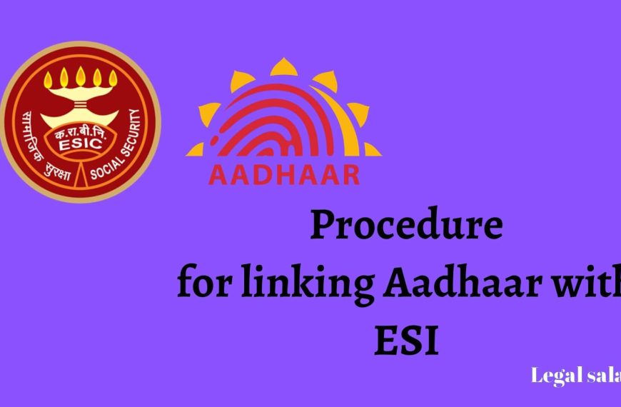 Process of Aadhaar linking to ESI