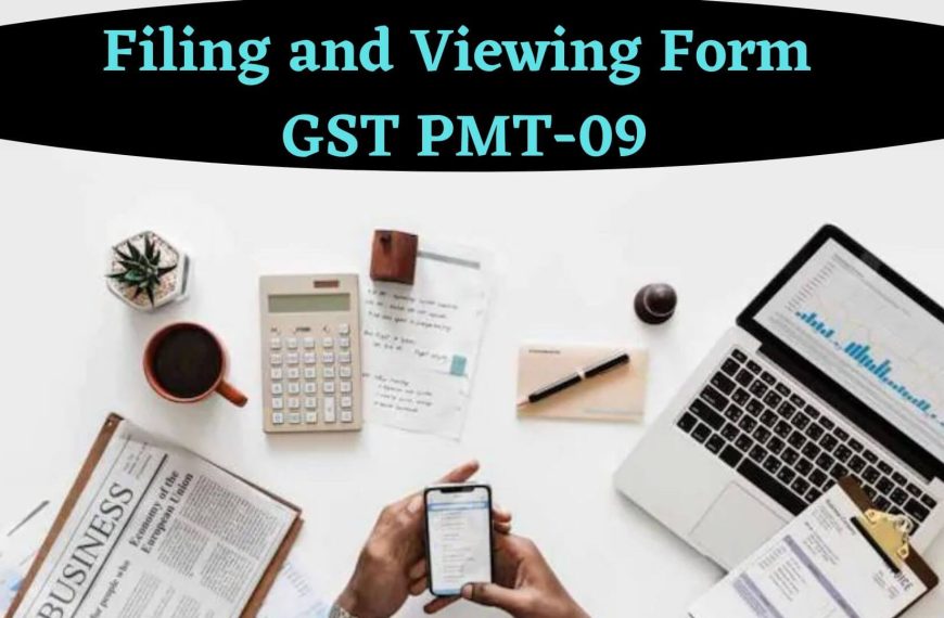 Now taxpayer view and file Form GST PMT-09
