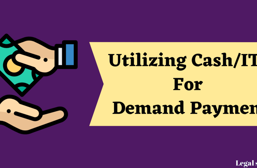 Use of cash/ITC for Demand payment in GST