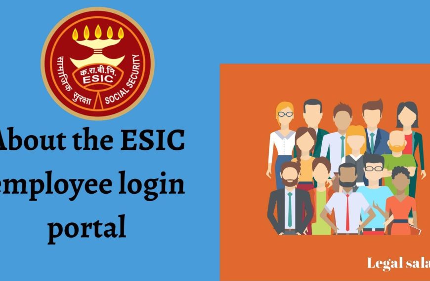 Employee login portal under ESIC